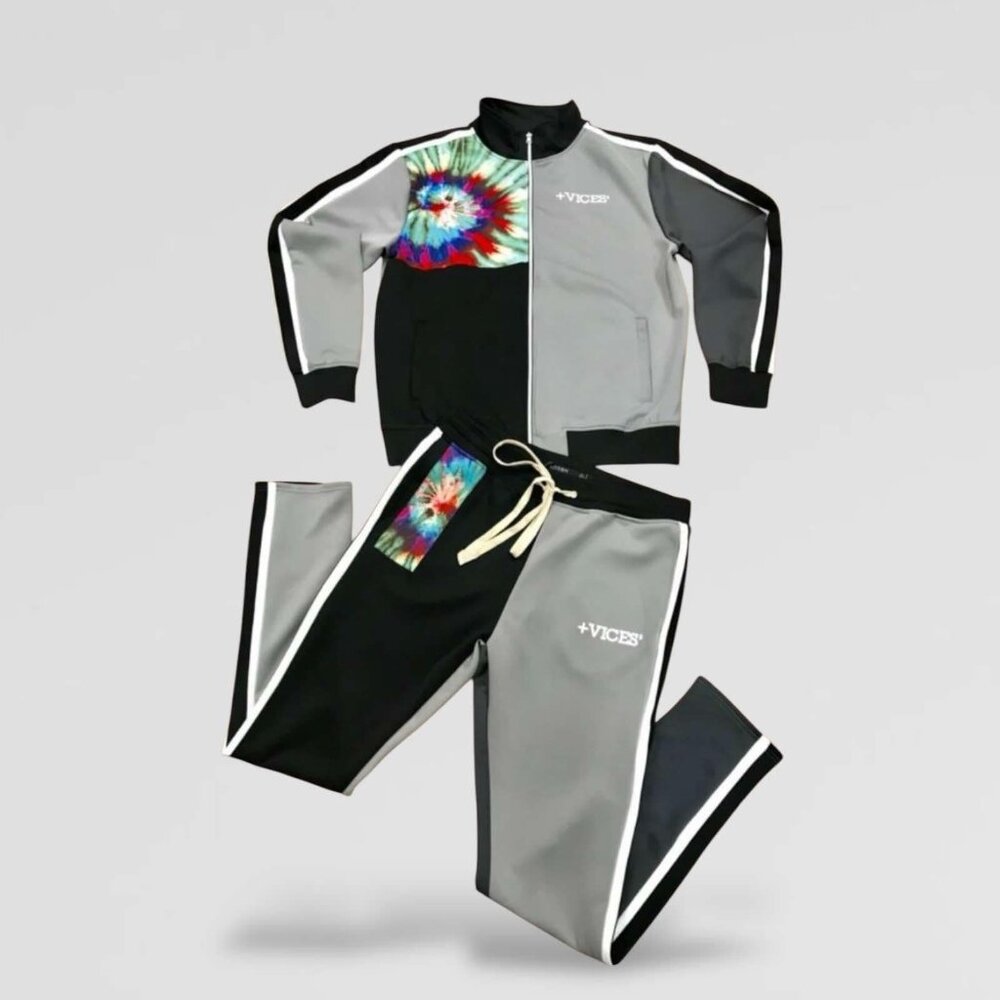Men's Hudson Grey | Black | White Tracksuit NWT